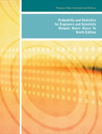 PROBABILITY AND STATISTICS FOR ENGINEERS AND SCIENTISTS