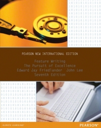 FEATURE WRITING THE PURSUIT OF EXCELLENCE (PNIE)
