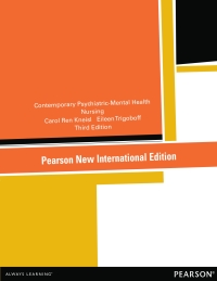 Contemporary Psychiatric-Mental Health Nursing (Pearson New International Edition) 3/E ePDF