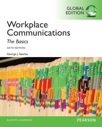 Imagen de portada: Workplace Communications: The Basics, Global Edition 6th edition 9781292062372