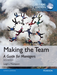 Making the Team: A Guide for Managers (Global Edition) 5/E ePDF  	9781292070346