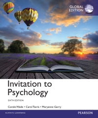 INVITATION TO PSYCHOLOGY (GLOBAL EDITION)