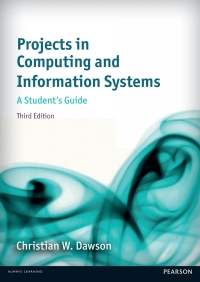 Cover image: Projects in Computing and Information Systems 3rd edition 9781292073460