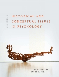 Cover image: Conceptual and Historical Issues in Psychology 3rd edition 9781292127958