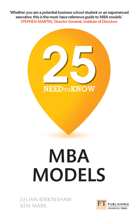 Cover image for book 25 Need-to-Know MBA Models