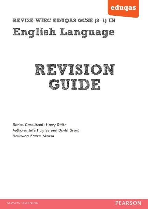 Cover image for book REVISE WJEC Eduqas GCSE in English Language Revision Guide