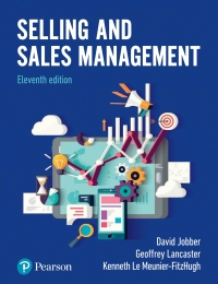 Selling and Sales Management 11/E ePDF 9781292205052