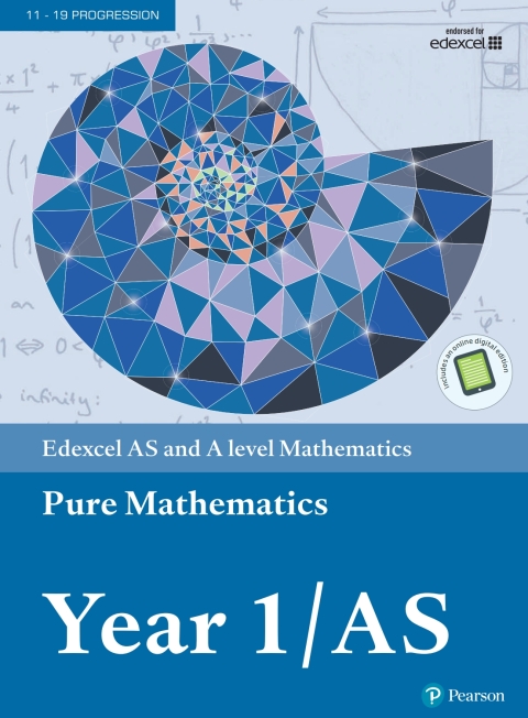 Cover image for book Pearson Edexcel AS and A level Mathematics Pure Mathematics Year 1/AS Textbook