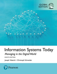 INFORMATION SYSTEMS TODAY MANAGING THE DIGITAL WORLD