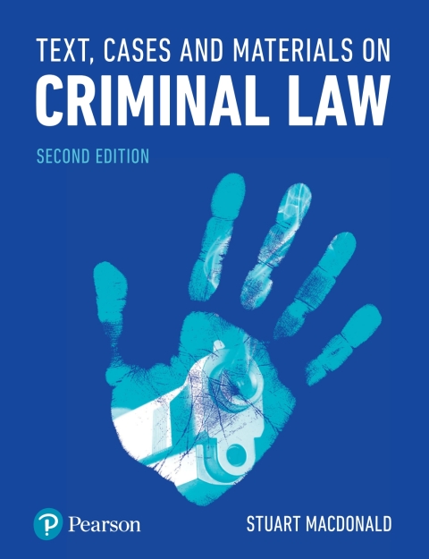 Cover image for book Text, Cases and Materials on Criminal Law