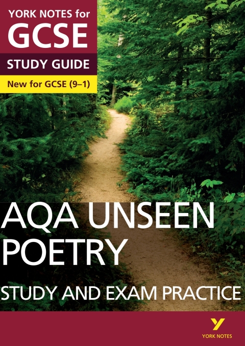 Cover image for book AQA English Literature Unseen Poetry Study and Exam Practice York Notes GCSE - for 2026, 2027 exams