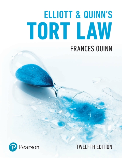Cover image for book Elliott & Quinn's Tort Law
