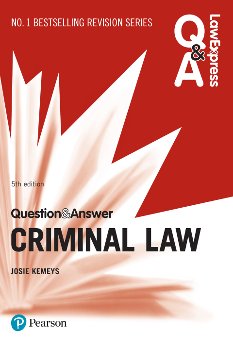 Cover image for book Law Express Question and Answer: Criminal Law