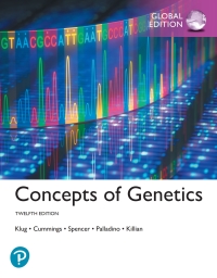 Cover image: Concepts of Genetics, Global Edition 12th edition 9781292265322