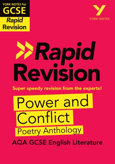 York Notes RAPID AQA GCSE (Revision Guide) Power and Conflict Poetry Anthology - for 2026, 2027 exams 