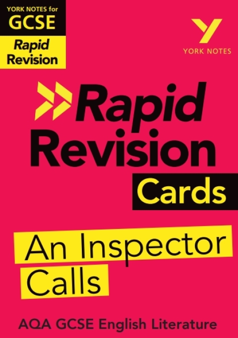 Cover image for book York Notes for AQA GCSE (9-1) Rapid Revision Cards: An Inspector Calls