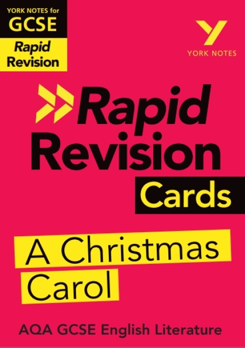 Cover image for book York Notes RAPID AQA GCSE (Revision Cards) A Christmas Carol - for 2026, 2027 exams