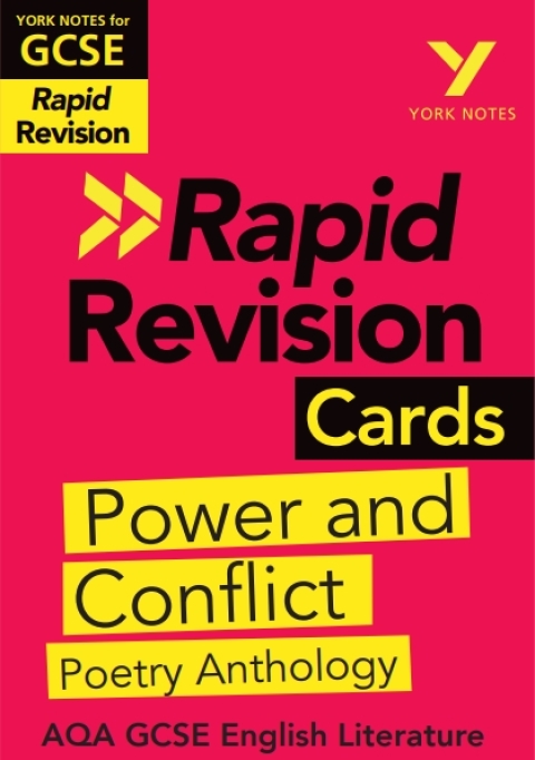 Cover image for book York Notes RAPID AQA GCSE (Revision Cards) Power and Conflict Poetry Anthology - for 2026, 2027 exams
