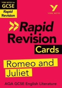 Omslagafbeelding: York Notes for AQA GCSE (9-1) Rapid Revision Cards: Romeo and Juliet eBook Edition 1st edition 9781292273662