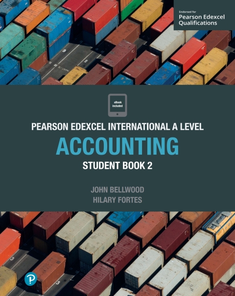 Cover image for book Pearson Edexcel International A Level Accounting Student Book