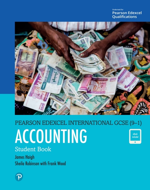Cover image for book Pearson Edexcel International GCSE (9–1) Accounting Student Book
