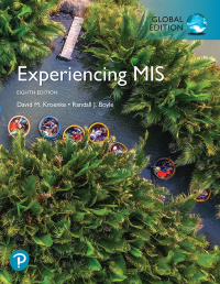Experiencing MIS (Global Edition) 8/E ePDF  	9781292330082