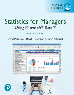 STATISTICS FOR MANAGERS USING MICROSOFT EXCEL: STATISTICS FOR