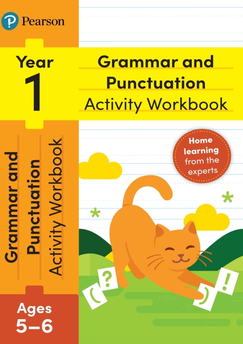 Cover image for book Pearson Learn at Home Grammar & Punctuation Activity Workbook Year 1 Kindle
