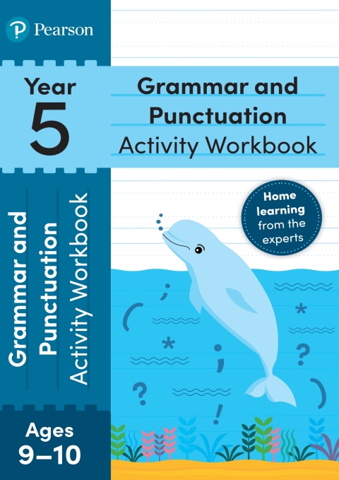 Cover image for book Pearson Learn at Home Grammar & Punctuation Activity Workbook Year 5 Kindle