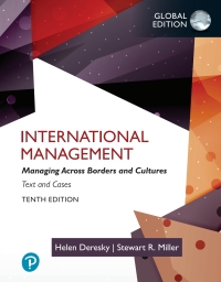 International Management: Managing Across Borders and Cultures,Text and Cases, Global Edition