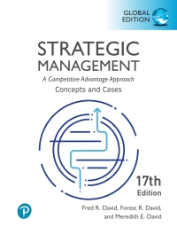 STRATEGIC MANAGEMENT A COMPETITIVE ADVANTAGE APPROACH CONCEPTS AND CASES (GLOBAL EDITION)