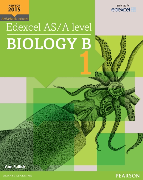 Cover image for book Pearson Edexcel Advanced Level Biology B Student Book 1