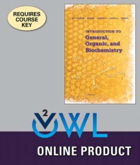 Cover image for book OWLv2 for Bettelheim/Brown/Campbell/Farrell/Torres' Introduction to General, Organic and Biochemistry, 11th Edition, [Instant Access], 1 term (6 months)