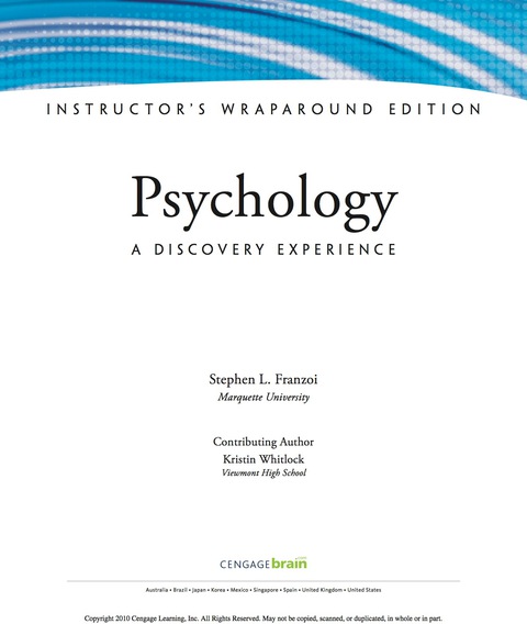Cover image for book Psychology: A Discovery Experience