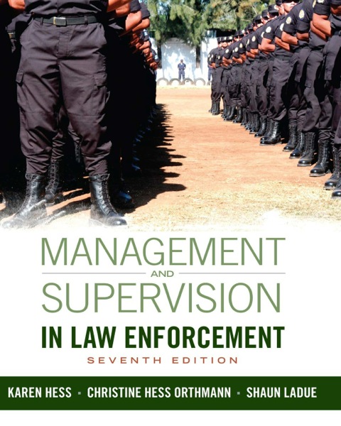 Cover image for book Management and Supervision in Law Enforcement
