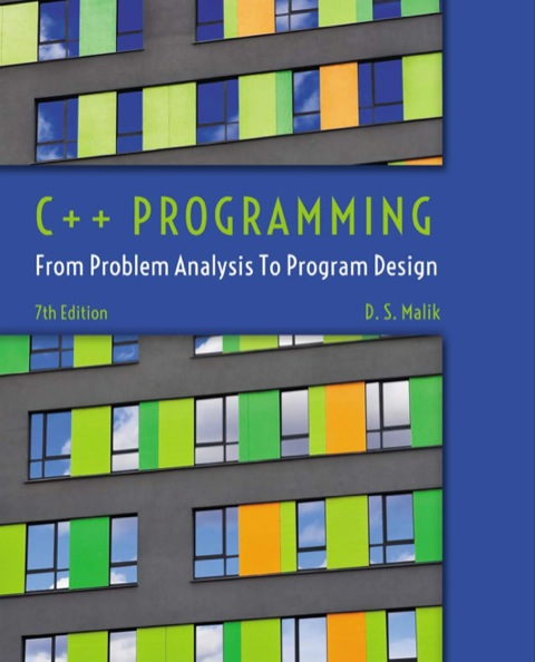 Cover image for book C++ Programming: From Problem Analysis to Program Design