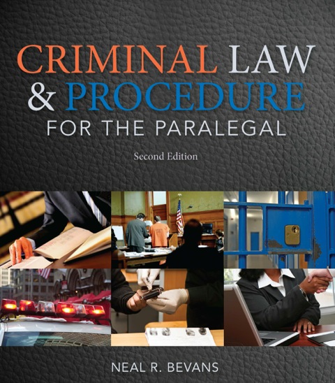 Cover image for book Criminal Law and Procedure for the Paralegal