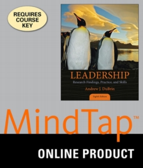 Cover image for book MindTap Management for Dubrin's Leadership: Research Findings, Practice, and Skills, 8th Edition, [Instant Access], 1 term (6 months)
