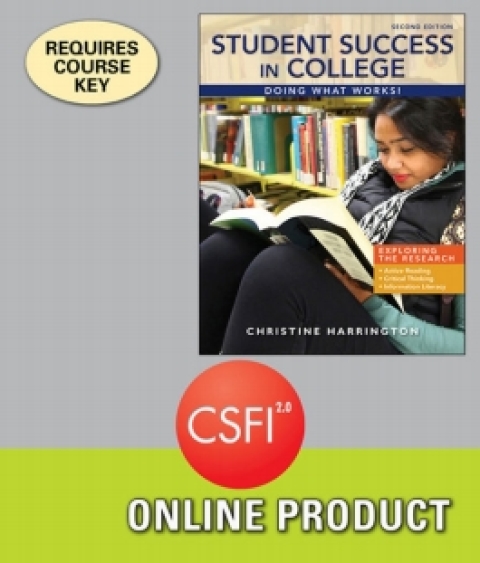 Cover image for book CSFI 2.0 for Harrington's Student Success in College: Doing What Works!, 2nd Edition, [Instant Access], 1 term (6 months)
