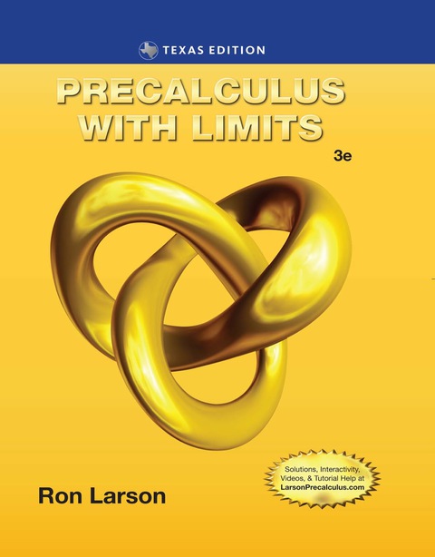 Cover image for book Precalculus with Limits, Texas Edition