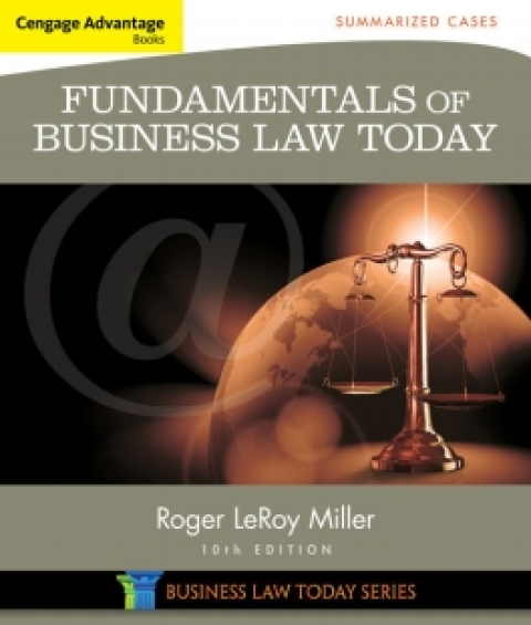 Cover image for book MindTap Business Law for Miller's Cengage Advantage Books: Fundamentals of Business Law Today: Summarized Cases; 10th Edition, [Instant Access], 1 term (6 months)