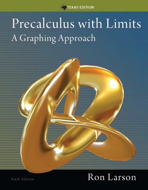 Cover image for book Precalculus with Limits: A Graphing Approach, Texas Edition
