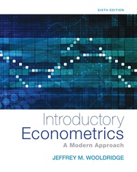 Introductory Econometrics: A Modern Approach 6th edition