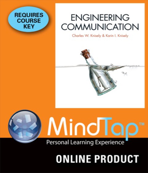Cover image for book MindTap Engineering for Knisely/Knisely's Engineering Communication, 1st Edition, [Instant Access], 1 term (6 months)