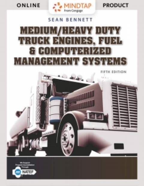 Cover image for book MindTap Diesel Technology for Bennett's Medium/Heavy Duty Truck Engines, Fuel & Computerized Management Systems, 5th Edition, [Instant Access], 4 terms (24 months)