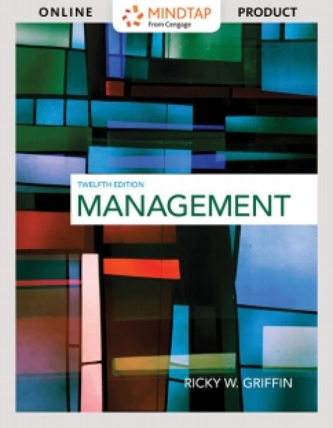 Cover image for book MindTap Management for Griffin's Management