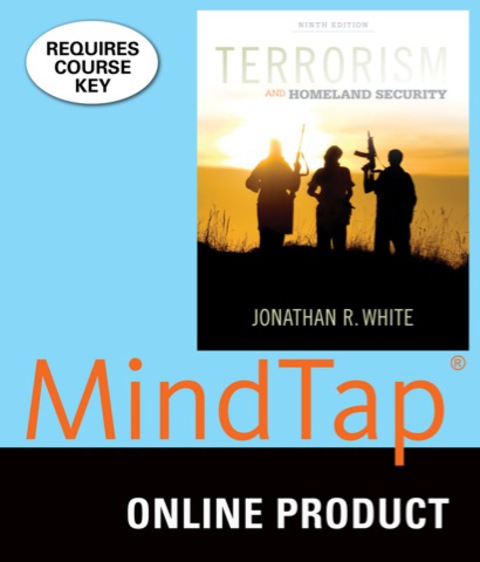 Cover image for book MindTap Criminal Justice for White's Terrorism and Homeland Security