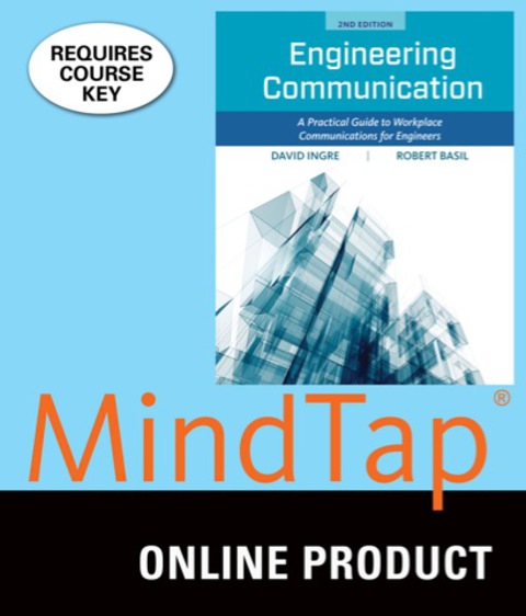 Cover image for book MindTap Engineering for Ingre/Basil's Engineering Communication: A Practical Guide to Workplace Communications for Engineers, 2nd Edition, [Instant Access], 2 terms (12 months)
