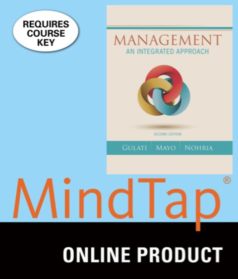 Cover image for book MindTap Management for Gulati/Mayo/Nohria's Management, 2nd Edition, [Instant Access], 1 term (6 months)