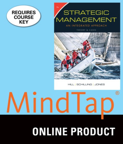 Cover image for book MindTap Management for Hill/Schilling/Jones' Strategic Management: Theory & Cases: An Integrated Approach, 12th Edition, [Instant Access], 1 term (6 months)